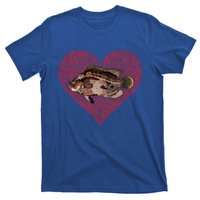 Tripletail Valentines Day Fish Love Fingerprint Cool Gift T-Shirt