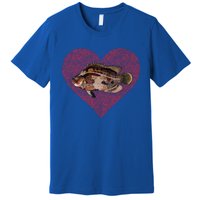 Tripletail Valentines Day Fish Love Fingerprint Cool Gift Premium T-Shirt