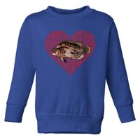 Tripletail Valentines Day Fish Love Fingerprint Cool Gift Toddler Sweatshirt