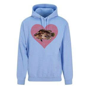 Tripletail Valentines Day Fish Love Fingerprint Cool Gift Unisex Surf Hoodie