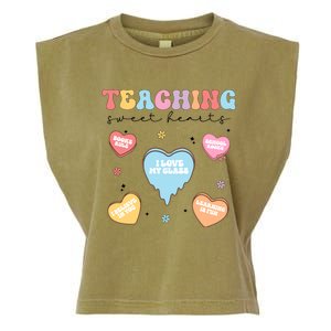 Teacher ValentineS Day Sweethearts Positive Affirmations Gift Garment-Dyed Women's Muscle Tee