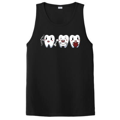 Teeth Valentines Day Cute Dentist Dental Hygienist Assistant Gift PosiCharge Competitor Tank