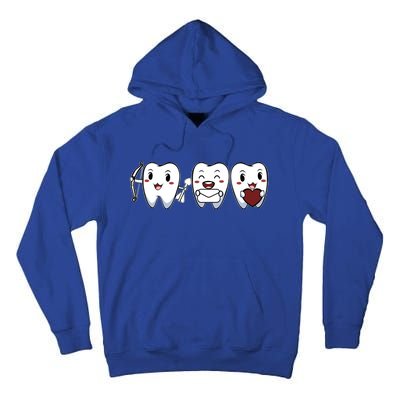 Teeth Valentines Day Cute Dentist Dental Hygienist Assistant Gift Tall Hoodie