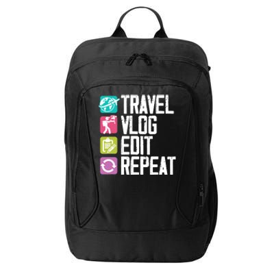 Travel Vlog Edit Vlogger Videographer Video Editor Vlogging City Backpack