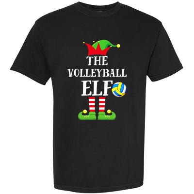 The Volleyball Elf Matching Volleyball Player Christmas Garment-Dyed Heavyweight T-Shirt