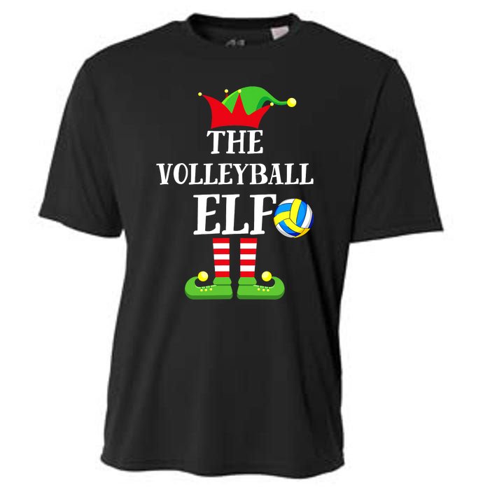 The Volleyball Elf Matching Volleyball Player Christmas Cooling Performance Crew T-Shirt