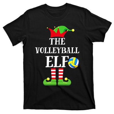 The Volleyball Elf Matching Volleyball Player Christmas T-Shirt