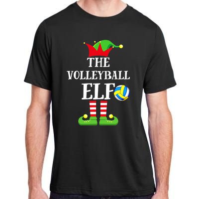 The Volleyball Elf Matching Volleyball Player Christmas Adult ChromaSoft Performance T-Shirt