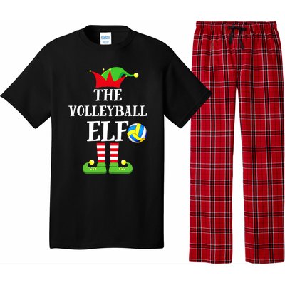 The Volleyball Elf Matching Volleyball Player Christmas Pajama Set