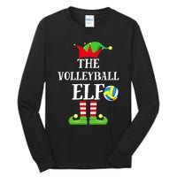 The Volleyball Elf Matching Volleyball Player Christmas Tall Long Sleeve T-Shirt