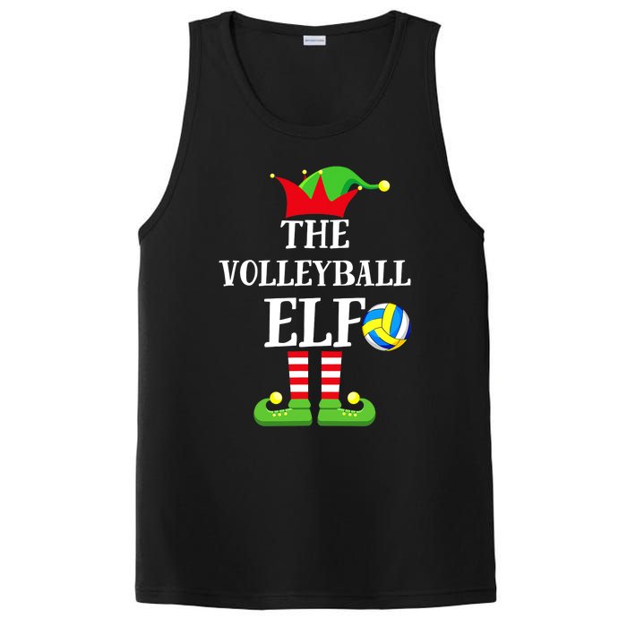 The Volleyball Elf Matching Volleyball Player Christmas PosiCharge Competitor Tank