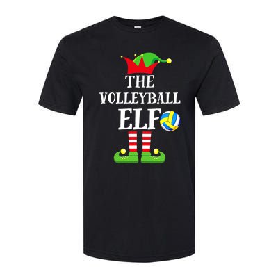 The Volleyball Elf Matching Volleyball Player Christmas Softstyle CVC T-Shirt