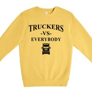 Truckers VS Everybody Truck Premium Crewneck Sweatshirt