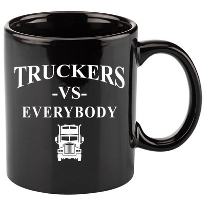 Truckers VS Everybody Truck 11oz C Handle Ceramic Mug