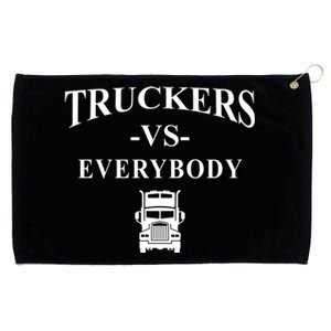 Truckers VS Everybody Truck Grommeted Golf Towel