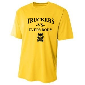 Truckers VS Everybody Truck Performance Sprint T-Shirt