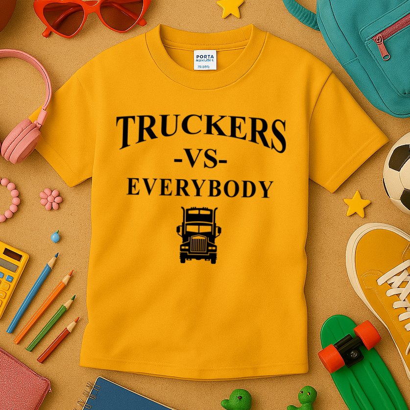 Truckers VS Everybody Truck Kids T-Shirt