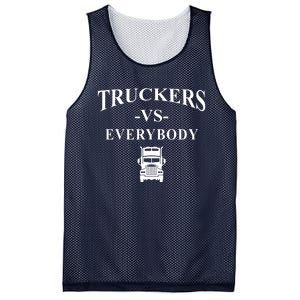 Truckers VS Everybody Truck Mesh Reversible Basketball Jersey Tank