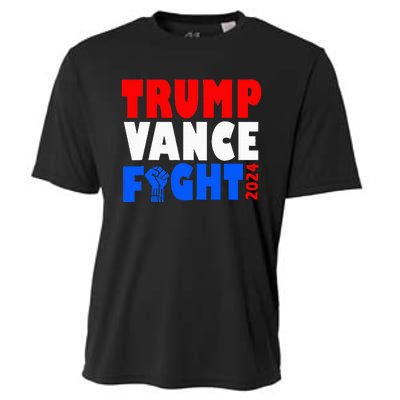 Trump Vance Fight Raised Fist Donald Trump 2024 Cooling Performance Crew T-Shirt