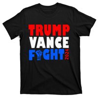 Trump Vance Fight Raised Fist Donald Trump 2024 T-Shirt