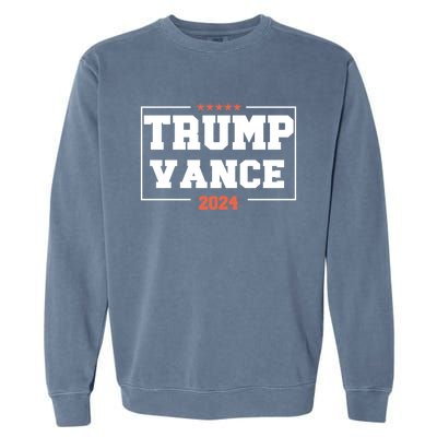 Trump Vance For President 2024 Campaign Us Election Great Gift Garment-Dyed Sweatshirt