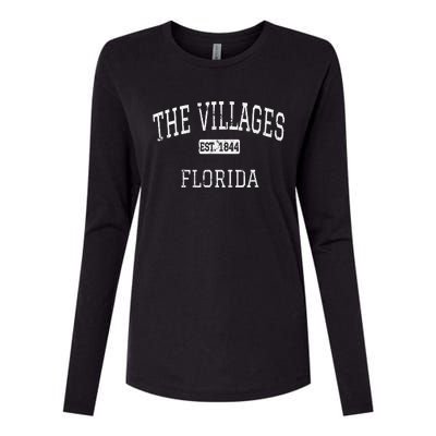 The Villages Florida Fl Vintage Womens Cotton Relaxed Long Sleeve T-Shirt