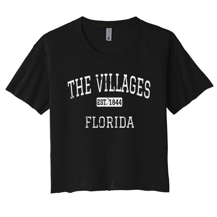 The Villages Florida Fl Vintage Women's Crop Top Tee