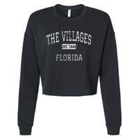 The Villages Florida Fl Vintage Cropped Pullover Crew