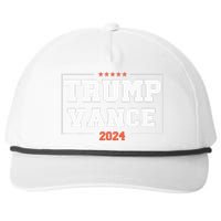 Trump Vance For President 2024 Campaign Us Election Snapback Five-Panel Rope Hat