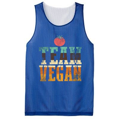 Team Vegan Funny Gift Mesh Reversible Basketball Jersey Tank