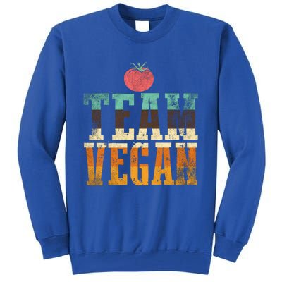 Team Vegan Funny Gift Tall Sweatshirt