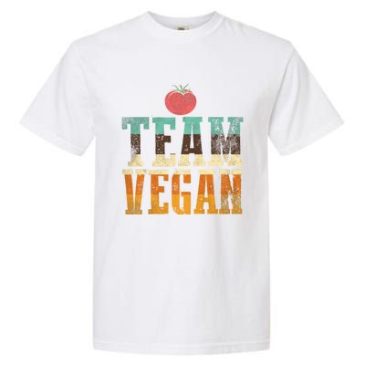 Team Vegan Funny Gift Garment-Dyed Heavyweight T-Shirt