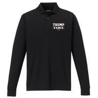 Trump Vance For President 2024 Campaign Us Election Performance Long Sleeve Polo