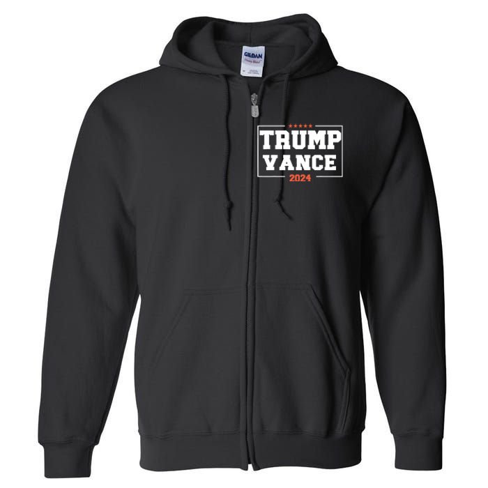 Trump Vance For President 2024 Campaign Us Election Full Zip Hoodie