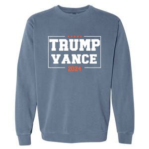 Trump Vance For President 2024 Campaign Us Election Garment-Dyed Sweatshirt