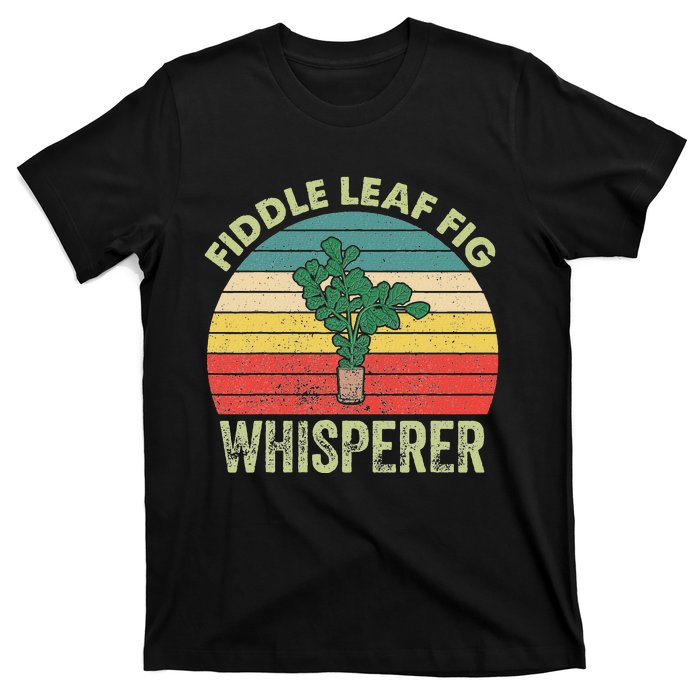 Th Vintage Fiddle Leaf Fig Whisperer Costume Botanical T-Shirt