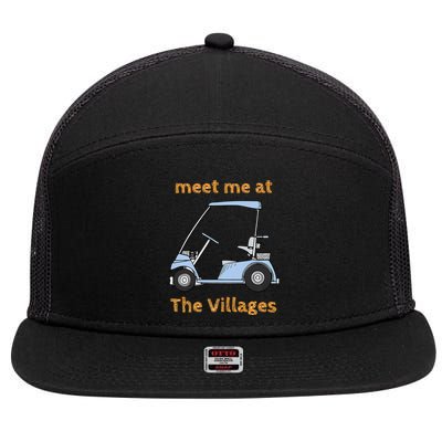 The Villages Florida Retirement Community 7 Panel Mesh Trucker Snapback Hat