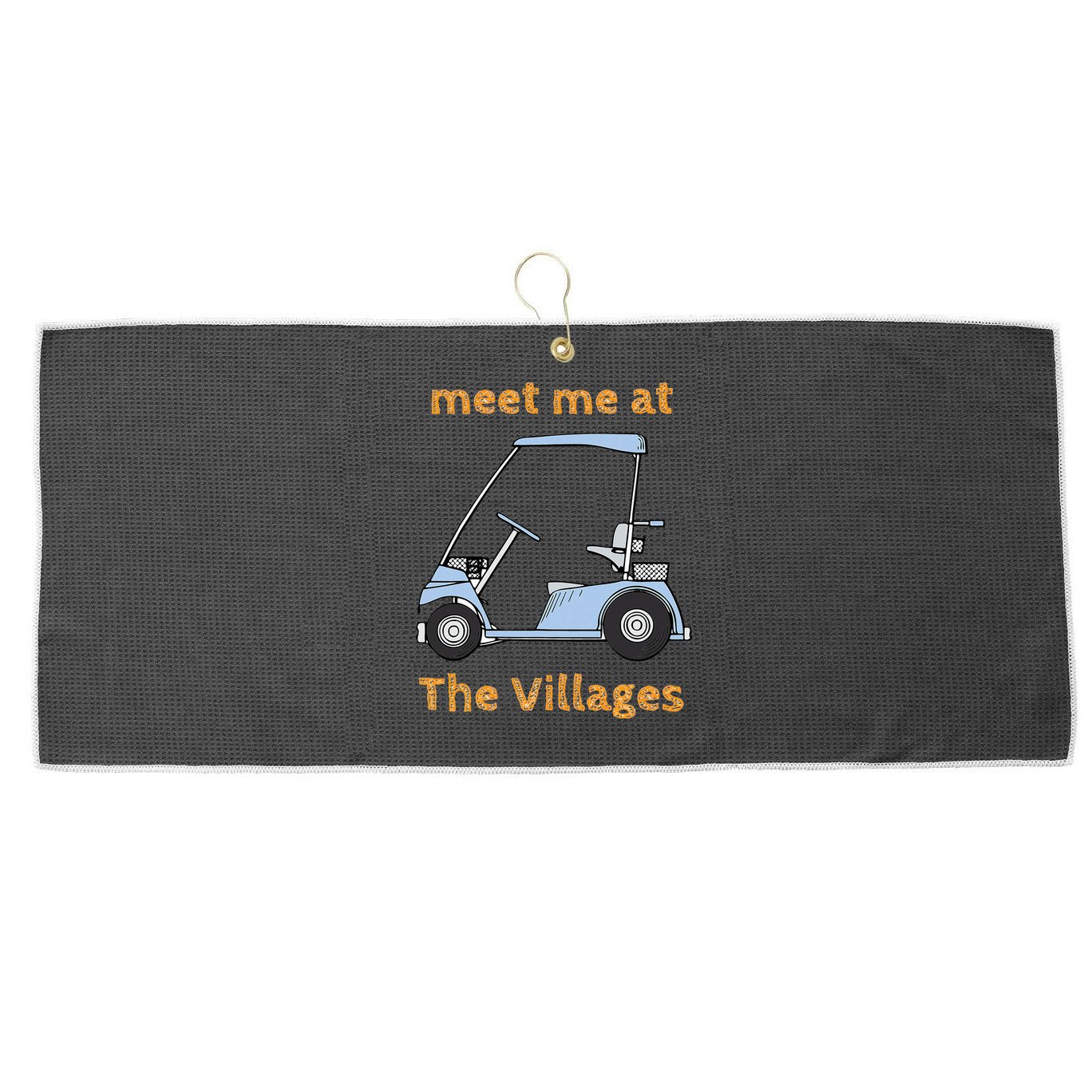 The Villages Florida Retirement Community Large Microfiber Waffle Golf Towel