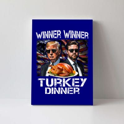 Trump Vance Funny Winner Winner Turkey Dinner Thanksgiving Canvas