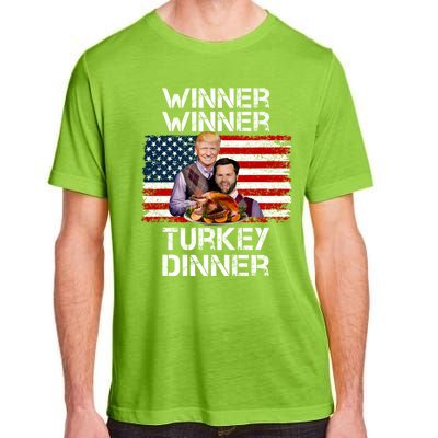 Trump Vance Funny Winner Winner Turkey Dinner Thanksgiving Adult ChromaSoft Performance T-Shirt