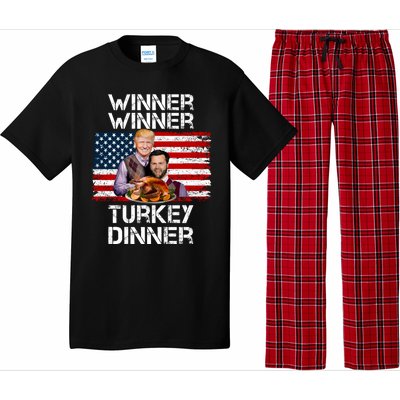 Trump Vance Funny Winner Winner Turkey Dinner Thanksgiving Pajama Set