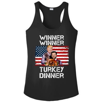 Trump Vance Funny Winner Winner Turkey Dinner Thanksgiving Ladies PosiCharge Competitor Racerback Tank