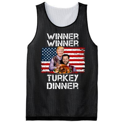 Trump Vance Funny Winner Winner Turkey Dinner Thanksgiving Mesh Reversible Basketball Jersey Tank