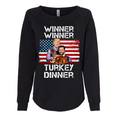 Trump Vance Funny Winner Winner Turkey Dinner Thanksgiving Womens California Wash Sweatshirt