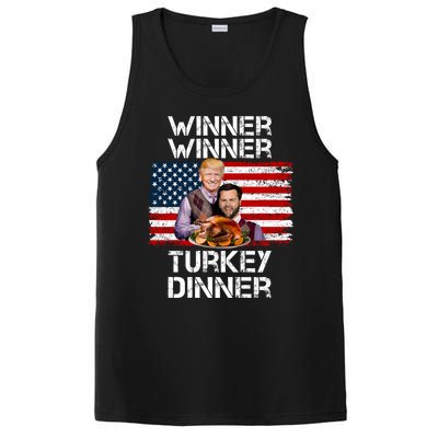 Trump Vance Funny Winner Winner Turkey Dinner Thanksgiving PosiCharge Competitor Tank