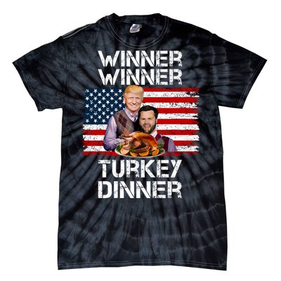 Trump Vance Funny Winner Winner Turkey Dinner Thanksgiving Tie-Dye T-Shirt