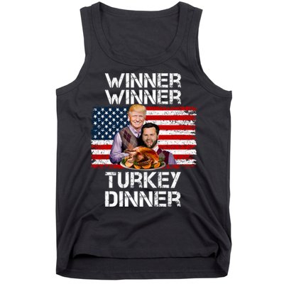 Trump Vance Funny Winner Winner Turkey Dinner Thanksgiving Tank Top