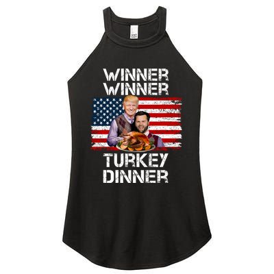 Trump Vance Funny Winner Winner Turkey Dinner Thanksgiving Women's Perfect Tri Rocker Tank