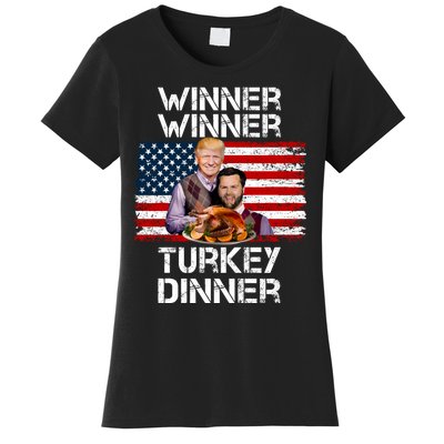 Trump Vance Funny Winner Winner Turkey Dinner Thanksgiving Women's T-Shirt