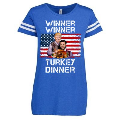 Trump Vance Funny Winner Winner Turkey Dinner Thanksgiving Enza Ladies Jersey Football T-Shirt